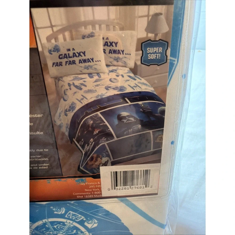 Disney Star Wars Classic Logo 3 Piece Twin Sheet Set In A Galaxy Far Far Away